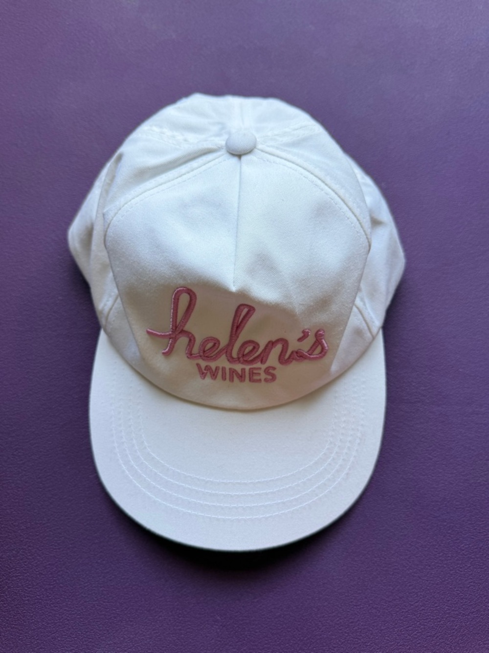 Madhappy Helen's Wines Embroidered White Baseball Cap